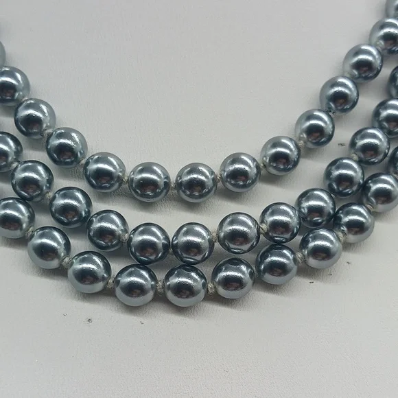 Kenneth Jay Lane KJL 1997 53rd Presidential Inaugural Gray Pearl Necklace - Picture 3 of 6